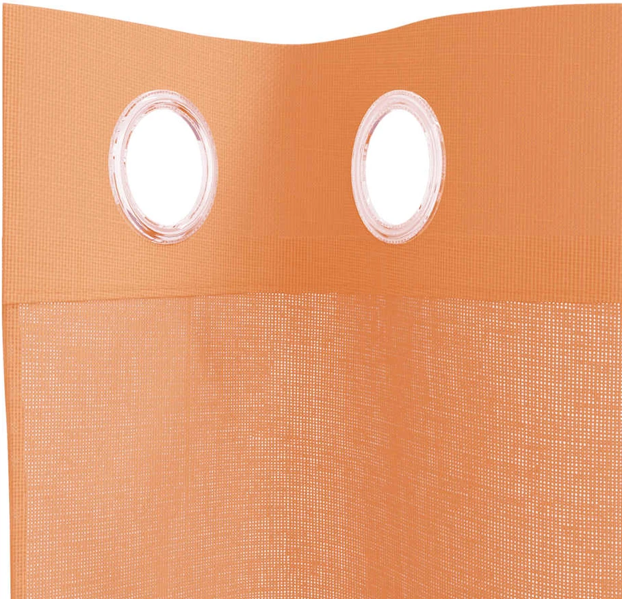 Voile užuolaidos su įvorėmis, 2vnt., terakota spalvos
