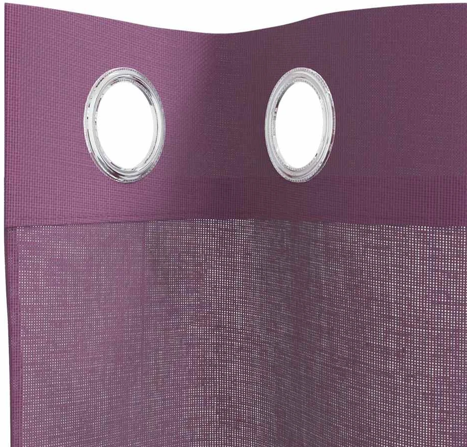 Voile užuolaidos su įvorėmis, 2vnt., violetinės sp., 140x175cm