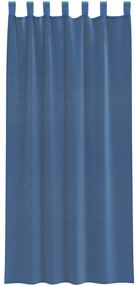 Voile užuolaidos su kilpomis, 2vnt., karališka mėlyna 140x245cm