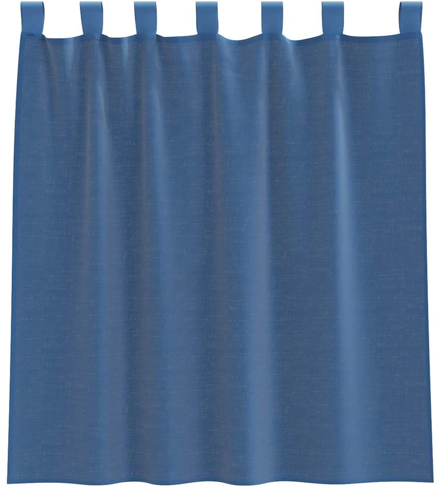 Voile užuolaidos su kilpomis, 2vnt., šviesiai pilkas, 140x260cm