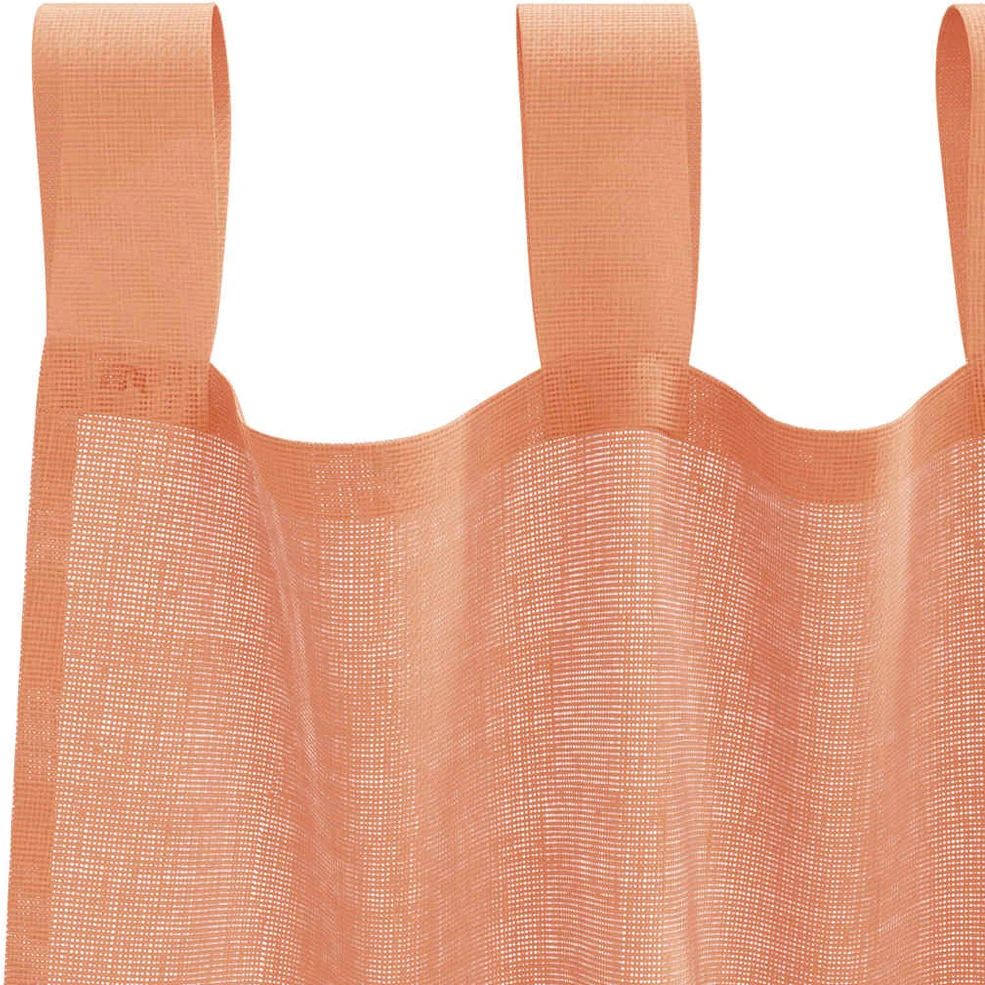 Voile užuolaidos su kilpomis, 2vnt., terakota sp., 140x140cm