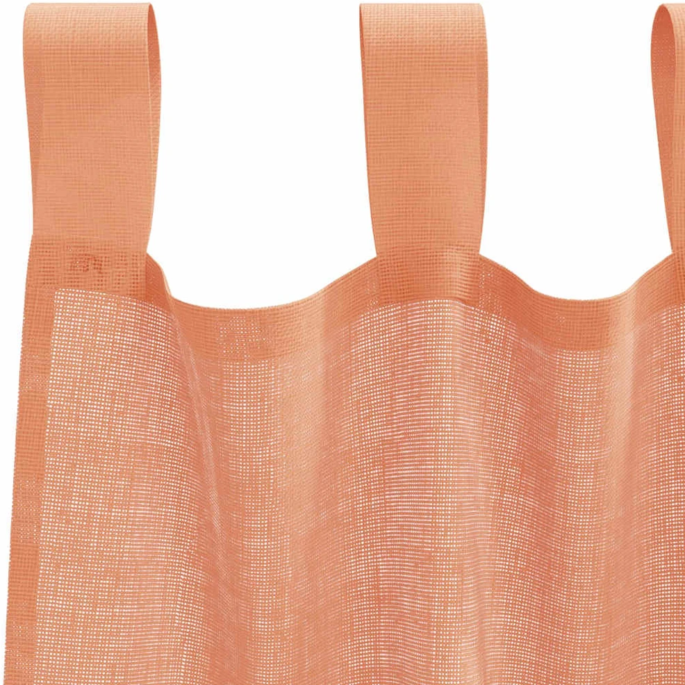 Voile užuolaidos su kilpomis, 2vnt., terakota sp., 140x260cm