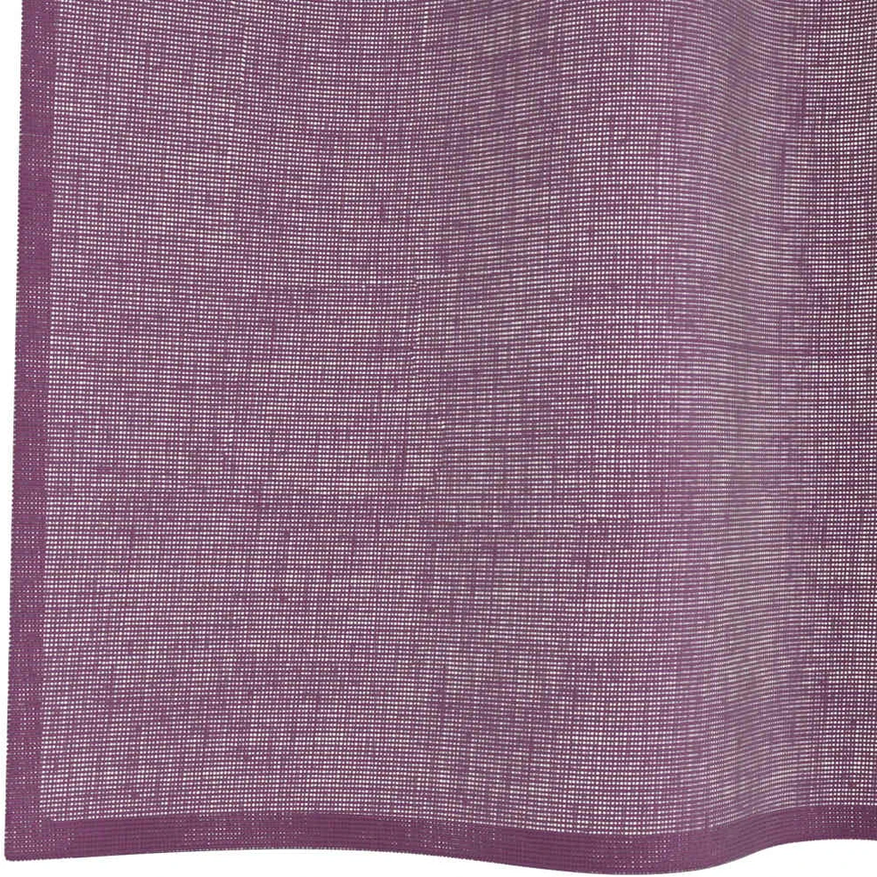 Voile užuolaidos su kilpomis, 2vnt., violetinės sp., 140x245cm
