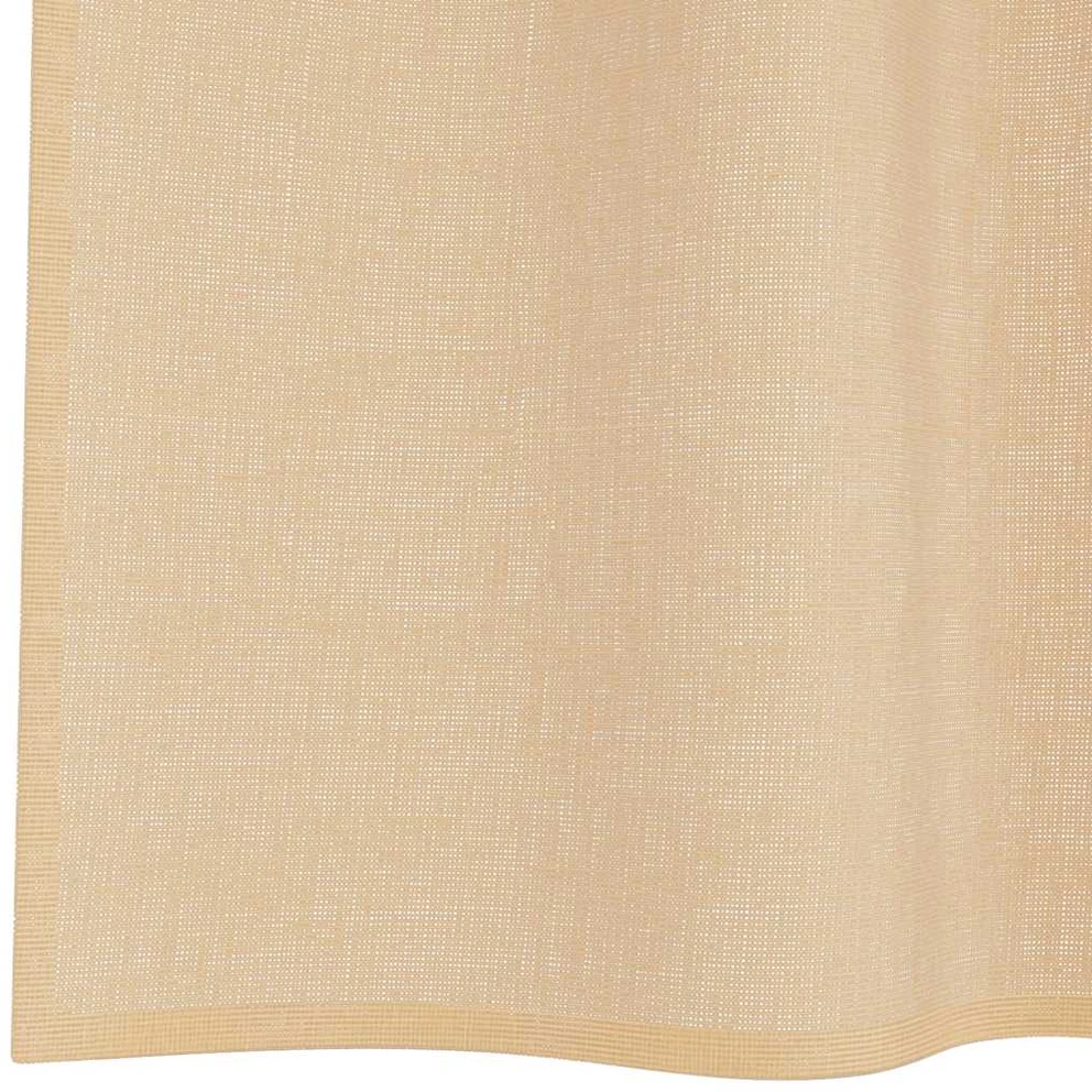 Voile užuolaidos su strypų kišenėmis, 2vnt., smėlio spalvos
