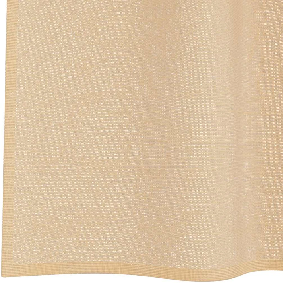 Voile užuolaidos su strypų kišenėmis, 2vnt., smėlio spalvos