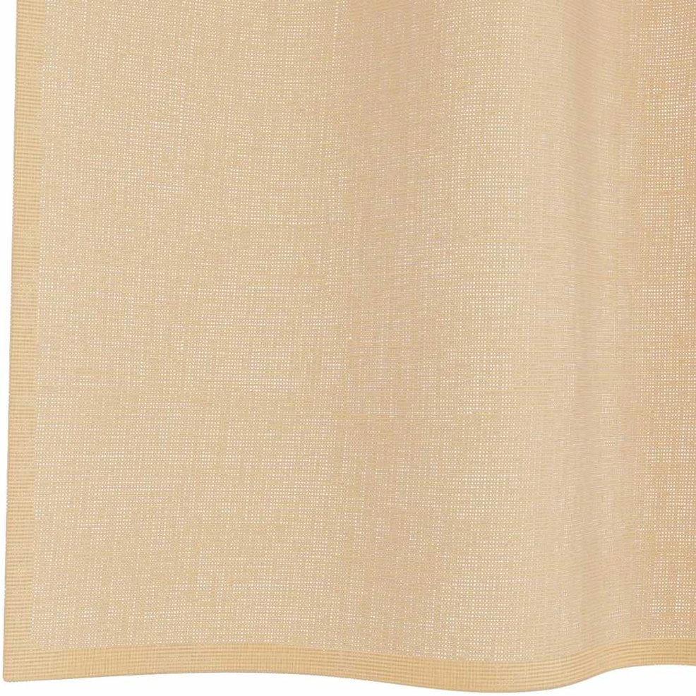 Voile užuolaidos su strypų kišenėmis, 2vnt., smėlio spalvos