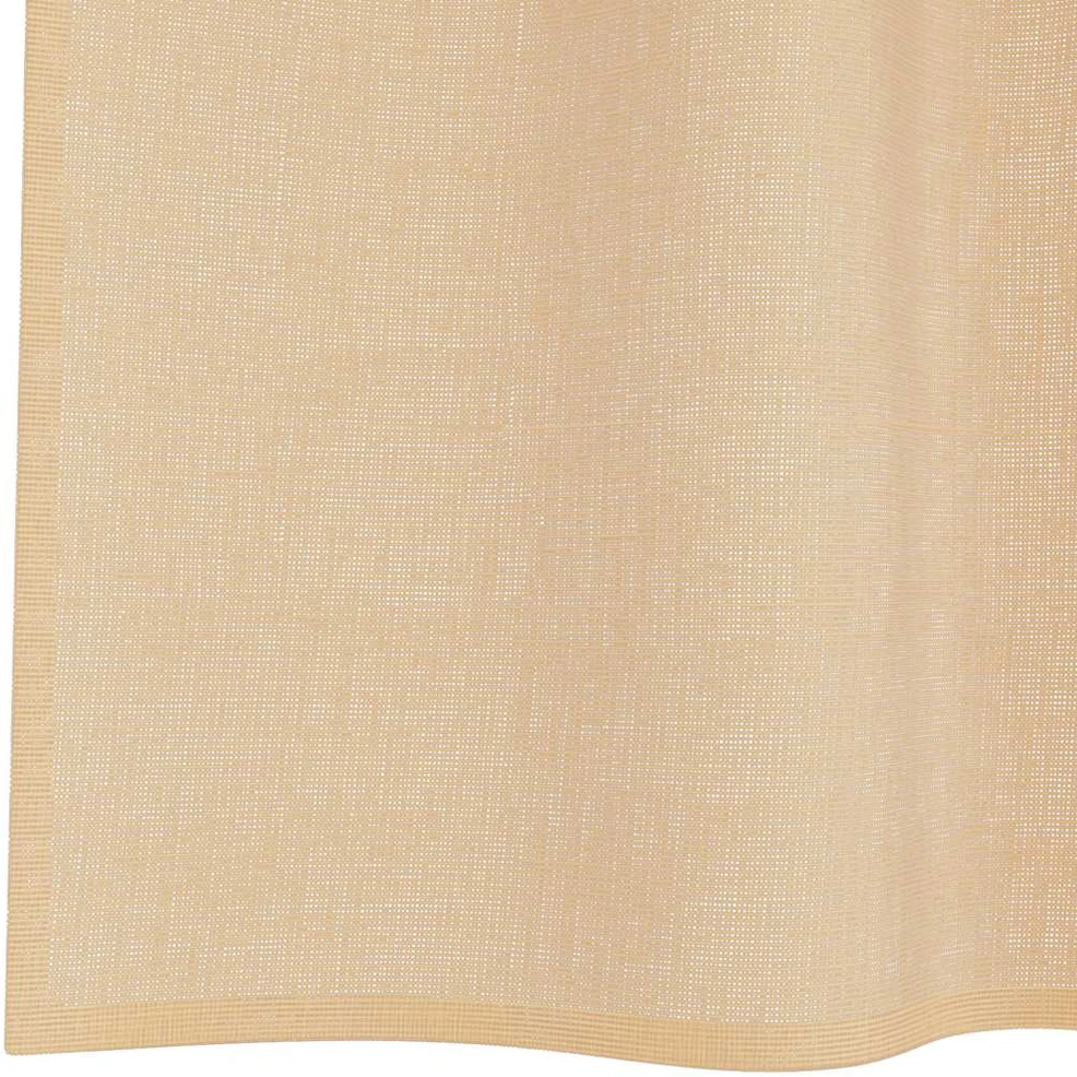 Voile užuolaidos su strypų kišenėmis, 2vnt., smėlio spalvos
