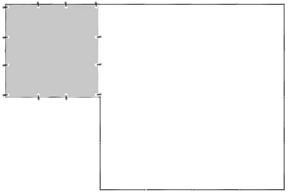 Voljeras šunims, juodos spalvos, 6,05 m², plienas