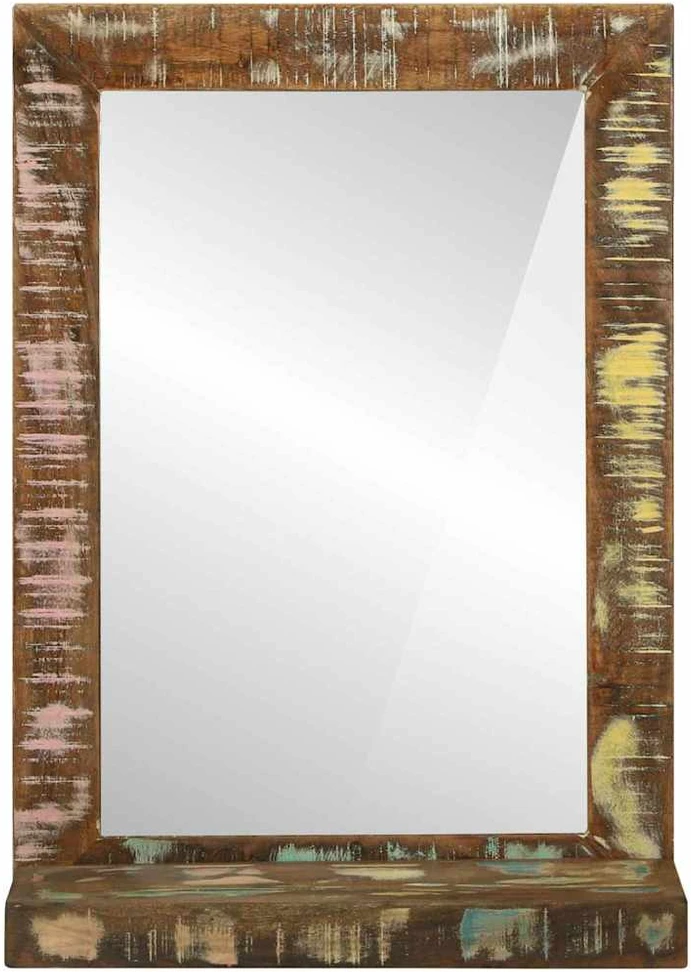 Vonios veidrodis Ruda 50 x 22 x 70 cm Kietas atkurtas medis