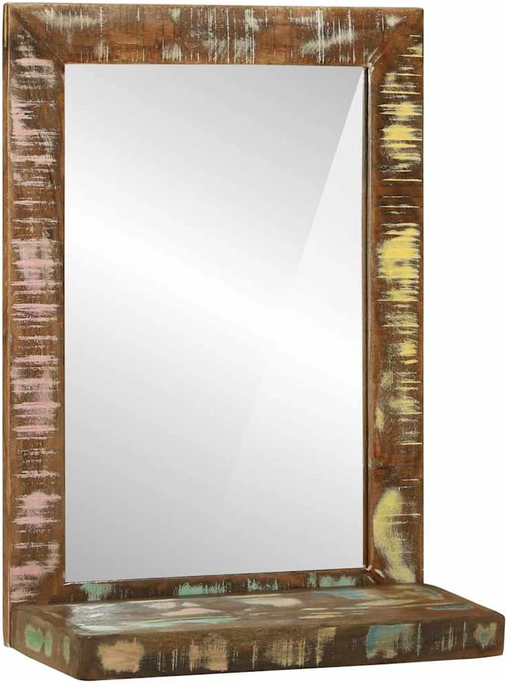 Vonios veidrodis Ruda 50 x 22 x 70 cm Kietas atkurtas medis