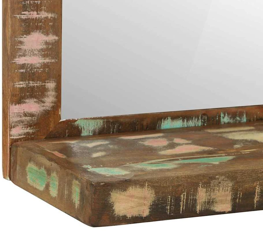 Vonios veidrodis Ruda 50 x 22 x 70 cm Kietas atkurtas medis