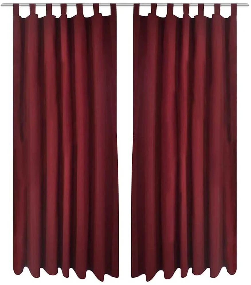 Vyšninės Spalvos Užuolaidos su Kilpomis 140 x 175 cm, 2 vnt.