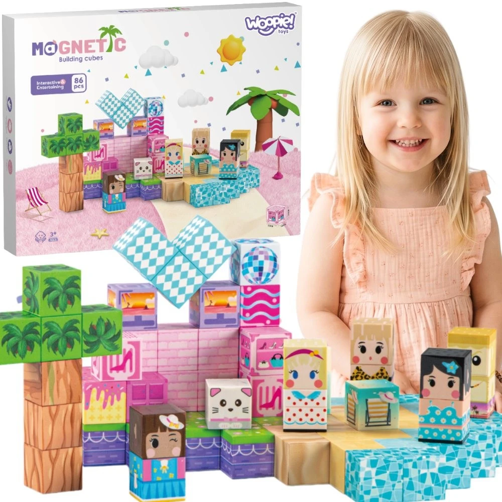 WOOPIE 3D edukacinis Montessori dėlionės rinkinys vaikams nuo 3 metų