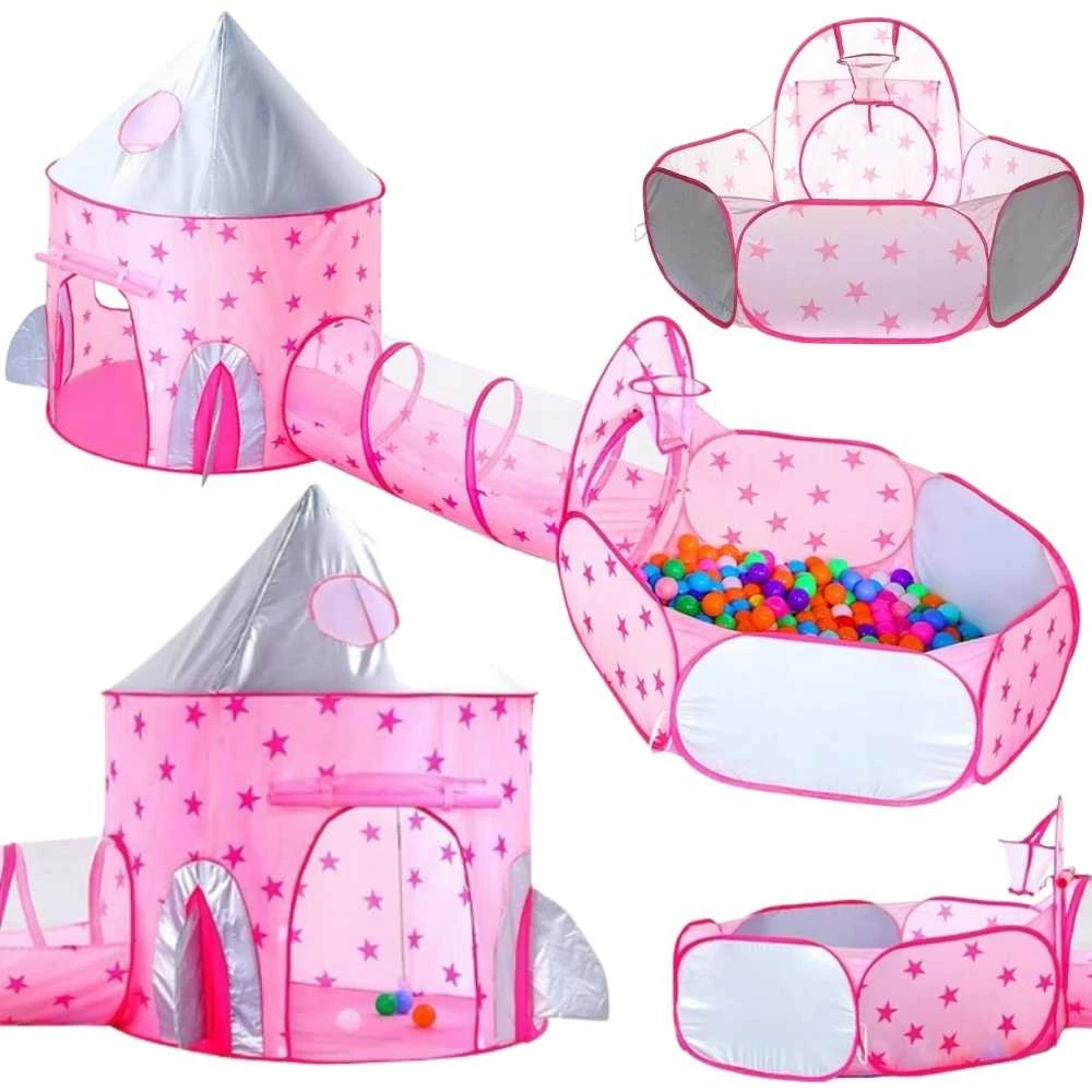 Woopie 3-in-1 žaidimų komplektas Pilies palapinė XXL