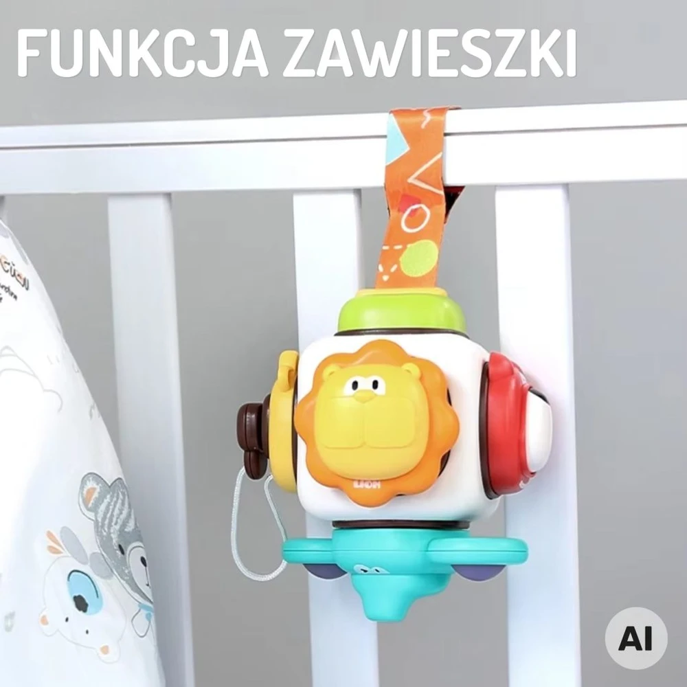 WOOPIE BABY 6 in 1 sensorinis kubas Gyvūnai
