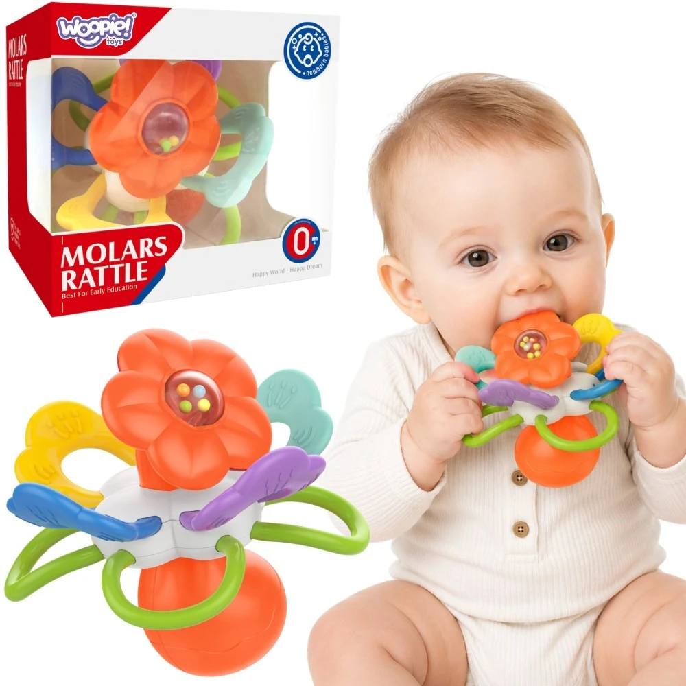 WOOPIE BABY barškutis sensorinis kramtukas Gėlė 0m+