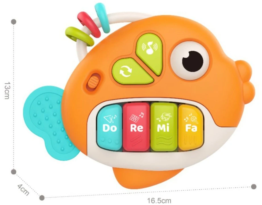 WOOPIE BABY interaktyvus pianinas žuvytės