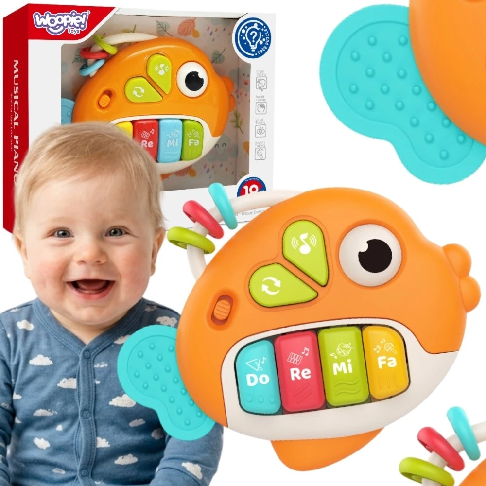 WOOPIE BABY interaktyvus pianinas žuvytės