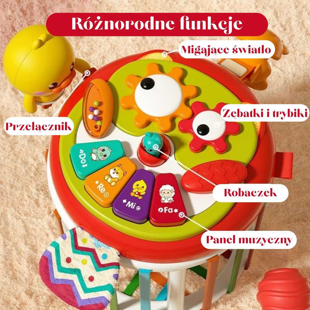 WOOPIE BABY interaktyvus sensorinis edukacinis kubas 1452