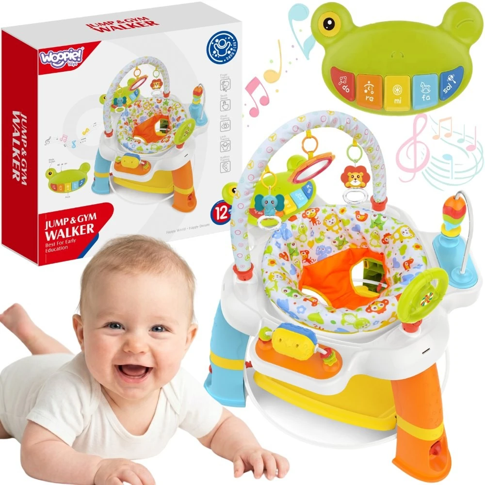 WOOPIE BABY interaktyvus veiklos centras su pasukama sėdyne 12 mėn.+
