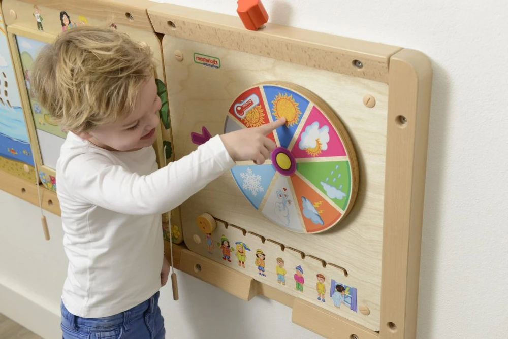 WOOPIE BABY Sensorinė piramidės formos dėlionė Liūtas 6 mėn.+