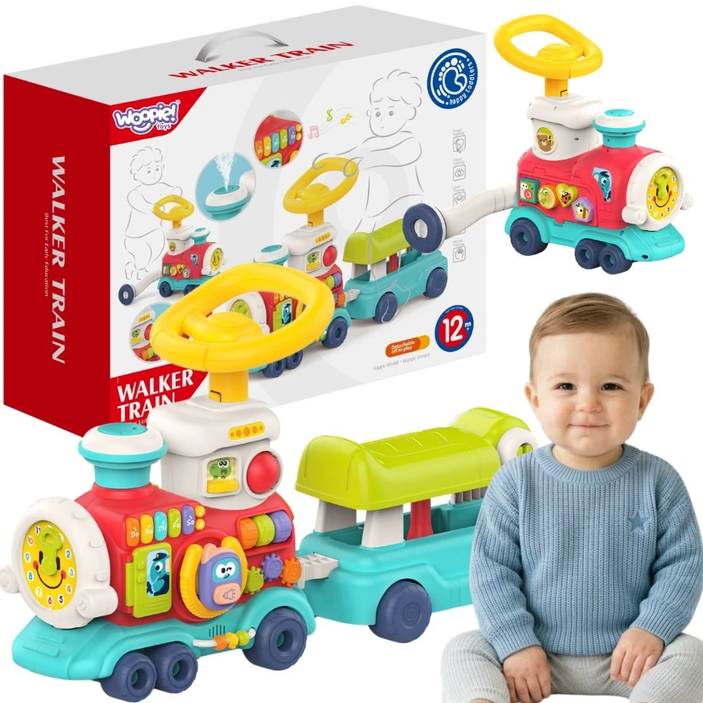 WOOPIE BABY traukinukas stumdukas važiuojantis 2 in 1