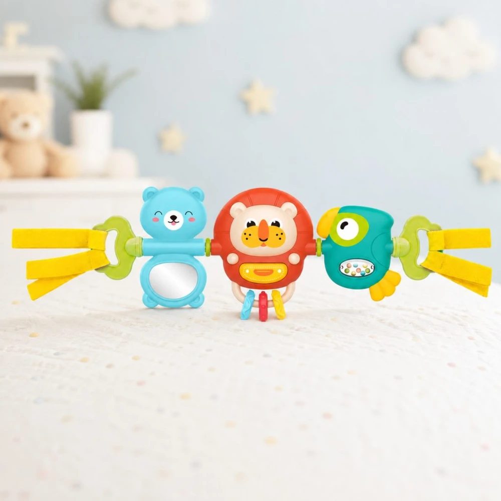 WOOPIE BABY vežimėlio žaislas su sensoriniu barškučiu 6 mėn.+