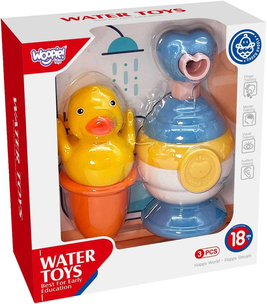 Woopie Baby WOOPIE 47641 Vonios žaislų puodelis + antis