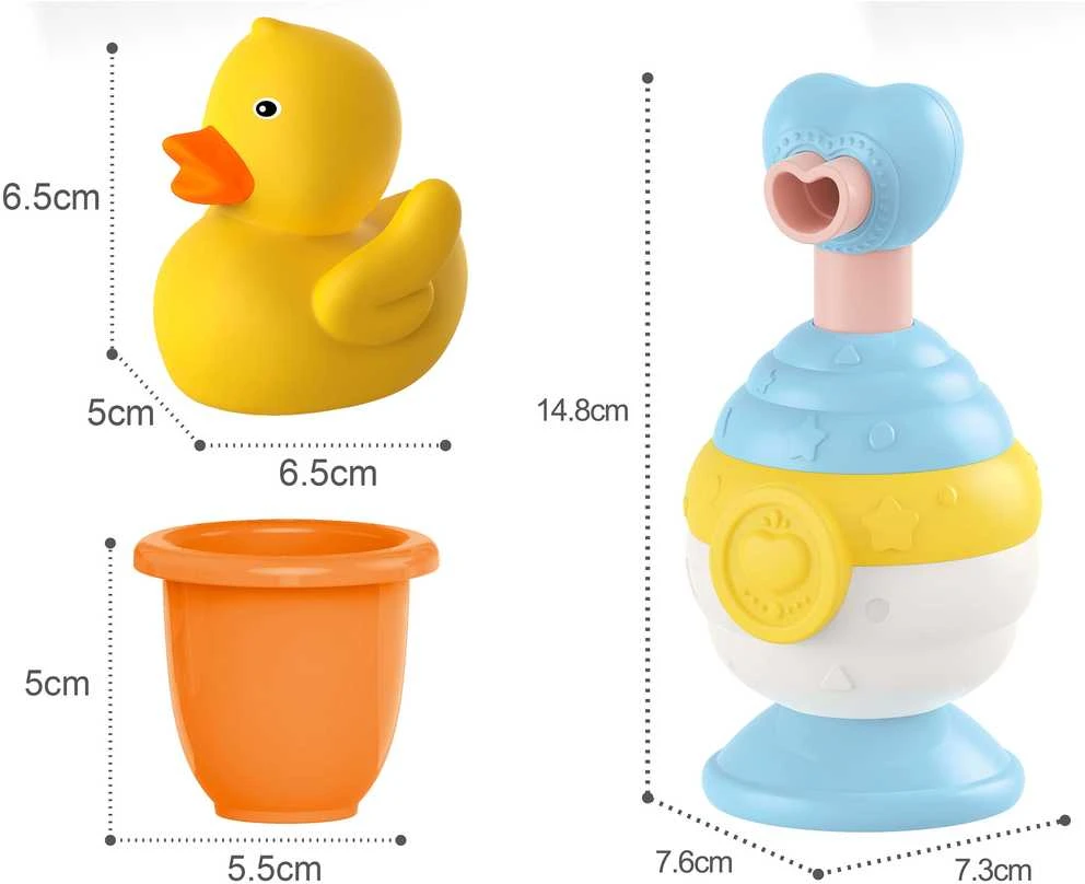 Woopie Baby WOOPIE 47641 Vonios žaislų puodelis + antis