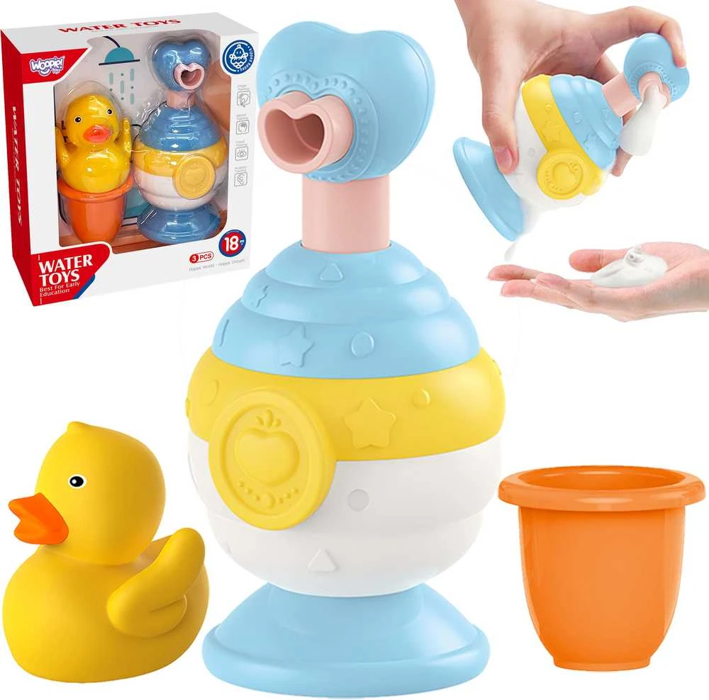 Woopie Baby WOOPIE 47641 Vonios žaislų puodelis + antis