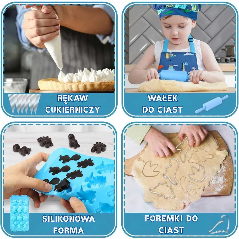WOOPIE Dino Mažojo virėjo rinkinys