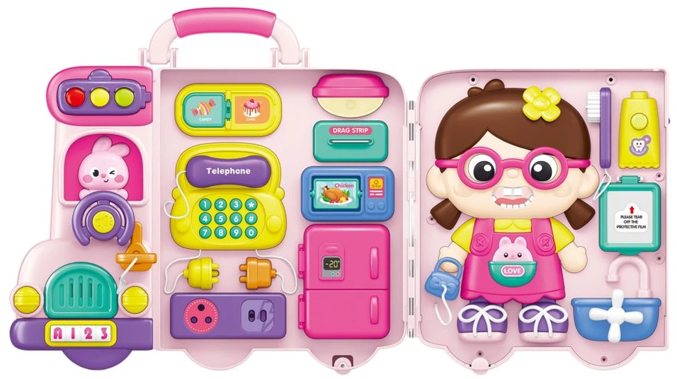 Woopie Baby WOOPIE interaktyvi manipuliacinė lenta 3in1