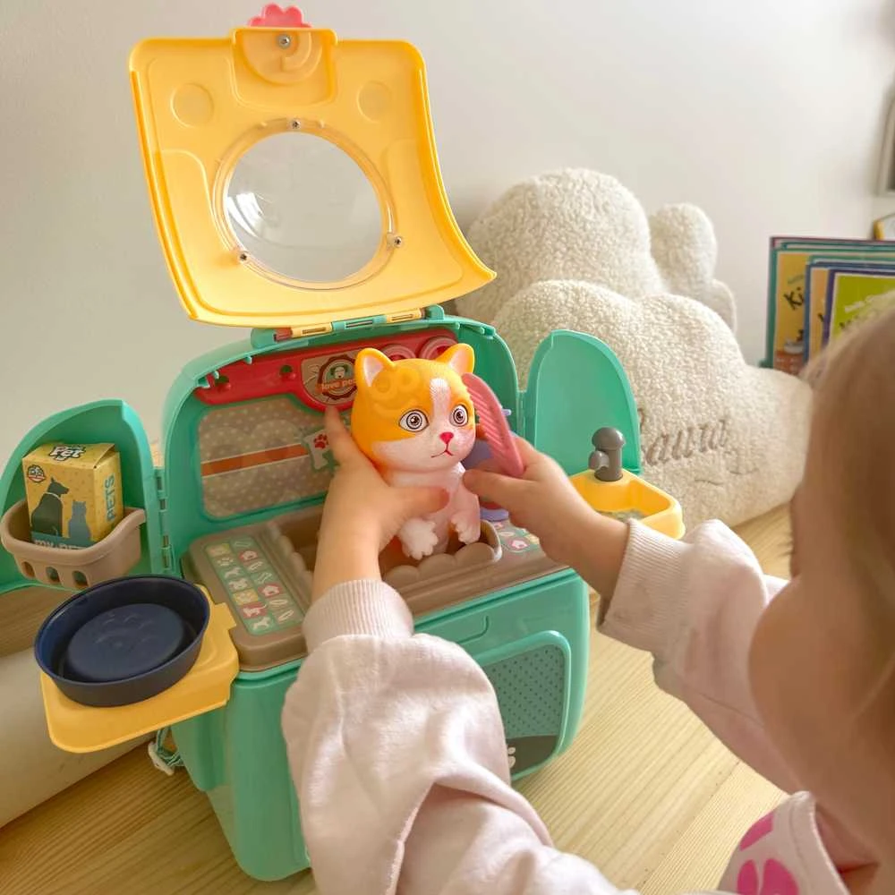WOOPIE Katinų priežiūros rinkinys 2in1 kuprinės transportavimui