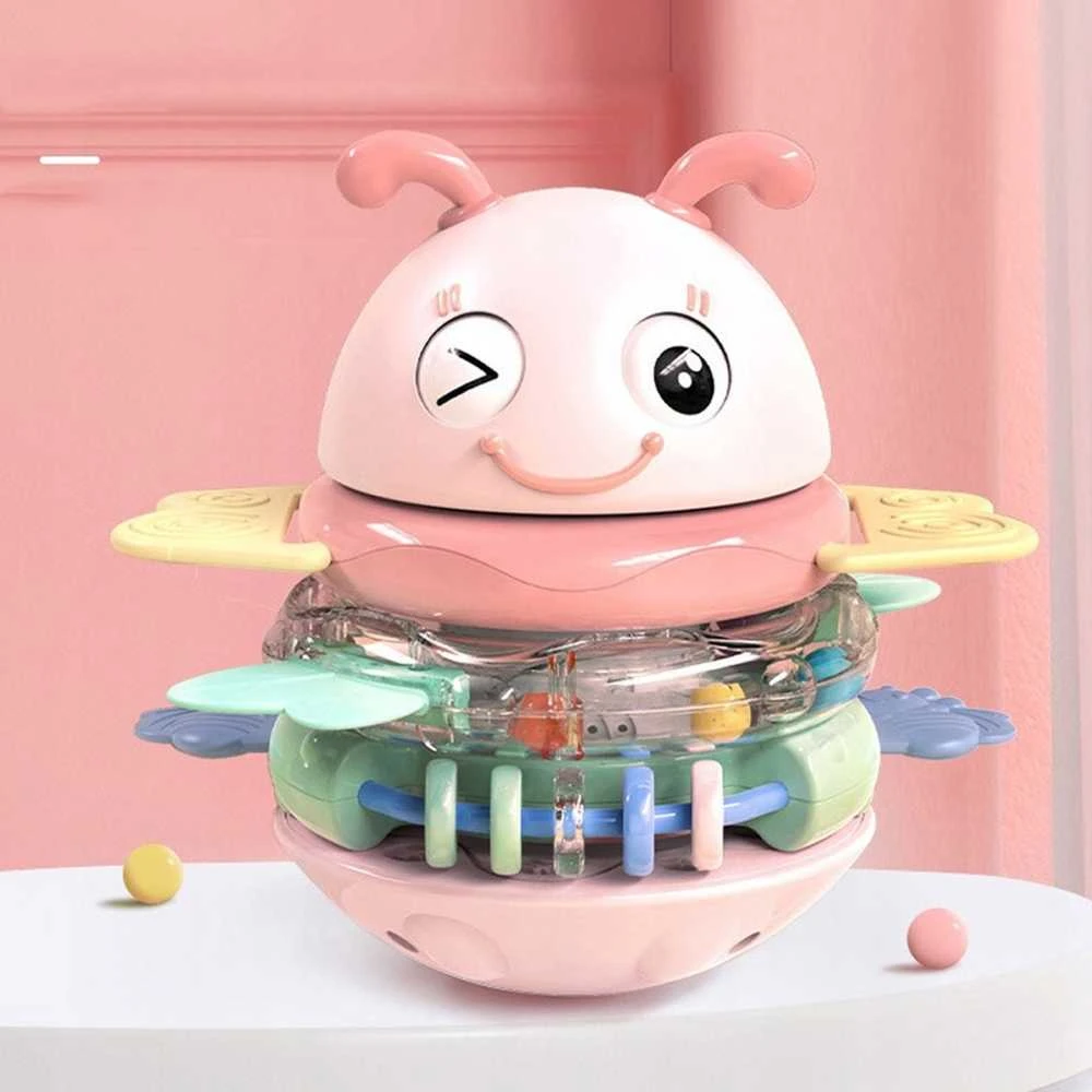 Woopie Baby Woopie kūdikio sensorinis žaislas 2in1 barškutis ir kramtukas Bitutė