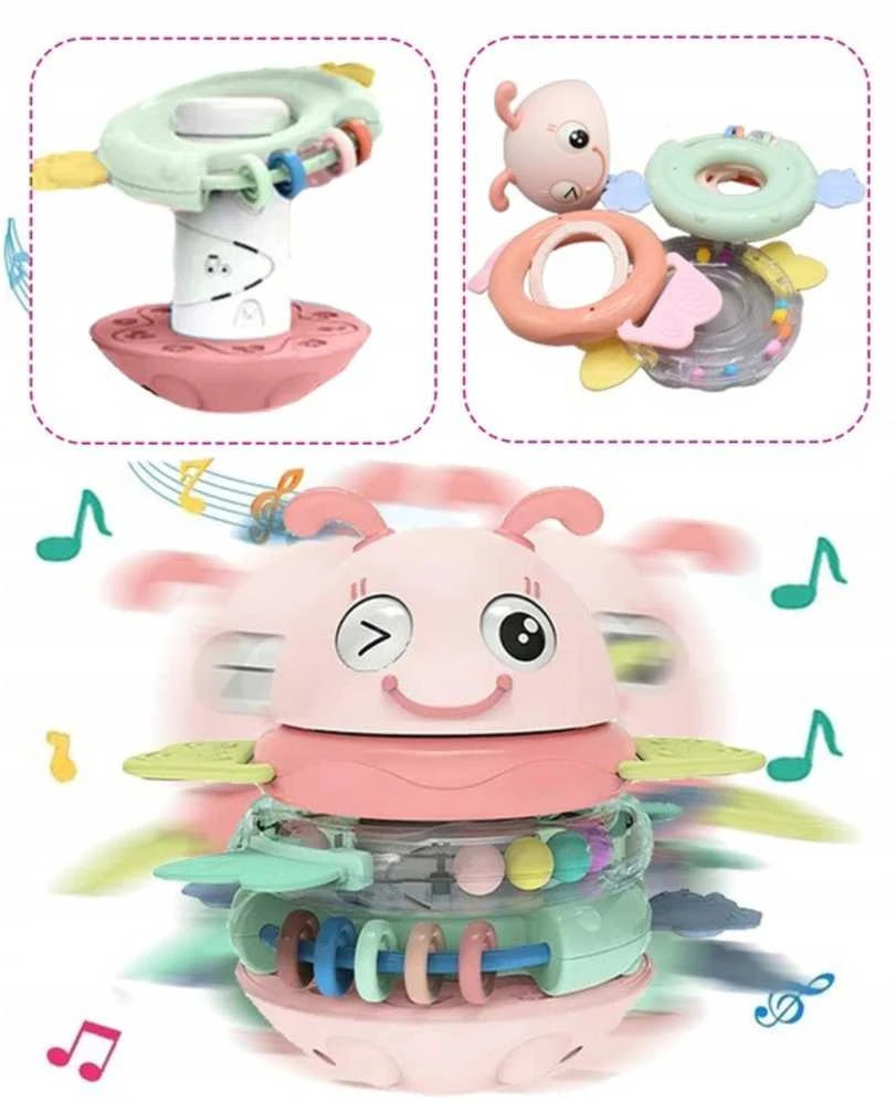 Woopie Baby Woopie kūdikio sensorinis žaislas 2in1 barškutis ir kramtukas Bitutė