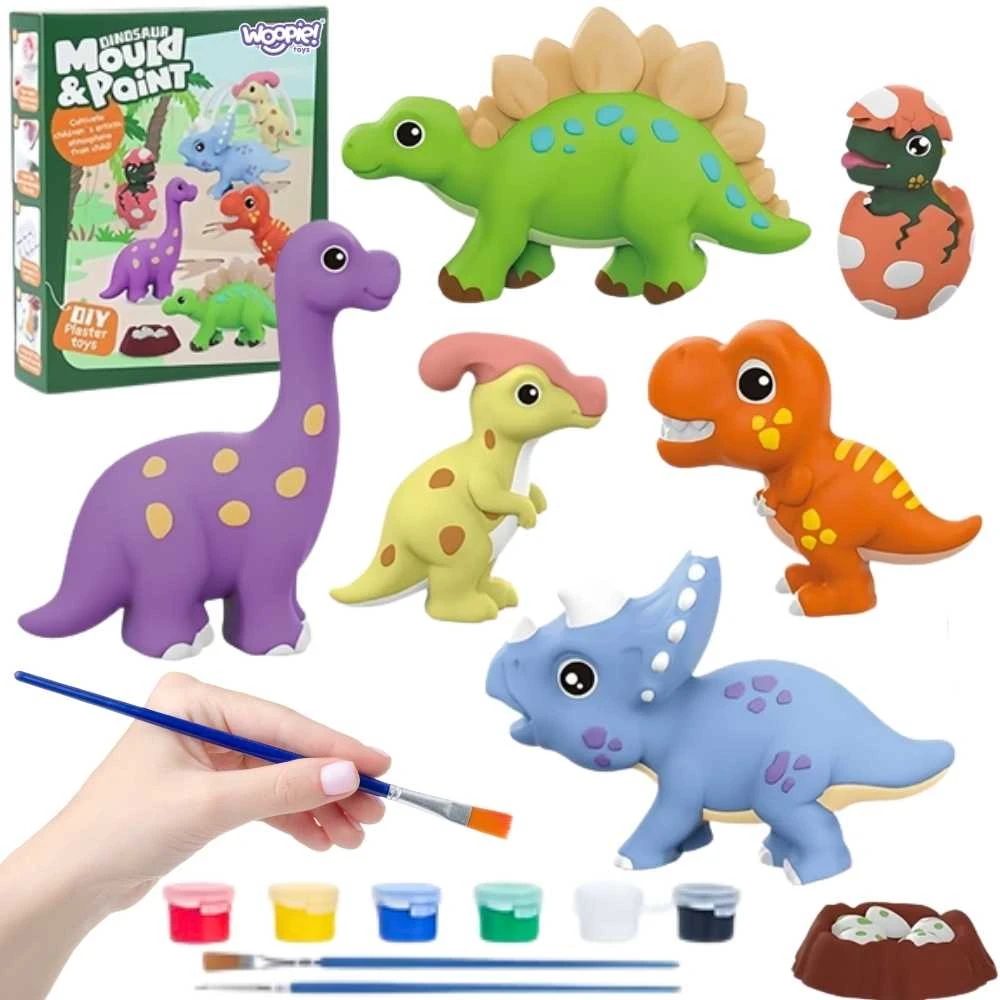 WOOPIE Kurybinis Rinkinys - Dinozaurų Figūrų Liejimas ir Dažymas