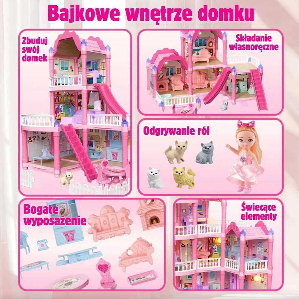 Woopie lėlių namas Villa su aksesuarais