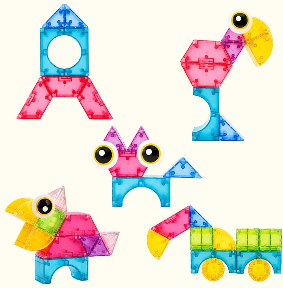 WOOPIE magnetinės kaladėlės 21 vnt. M formos 3D