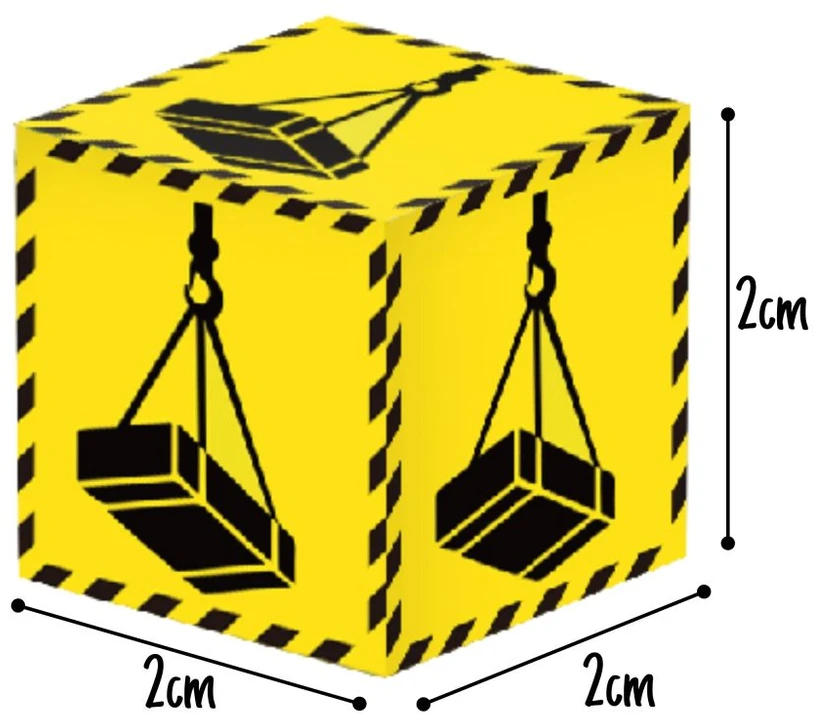 WOOPIE magnetinės kaladėlės Statybinis kranas ekskavatorius 3D 165 vnt.