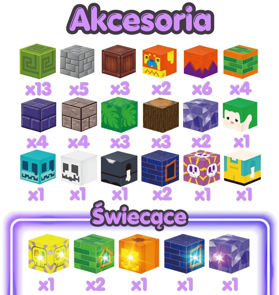 WOOPIE magnetinės kaladėlės šviečiančios Helovinui 63 vnt.