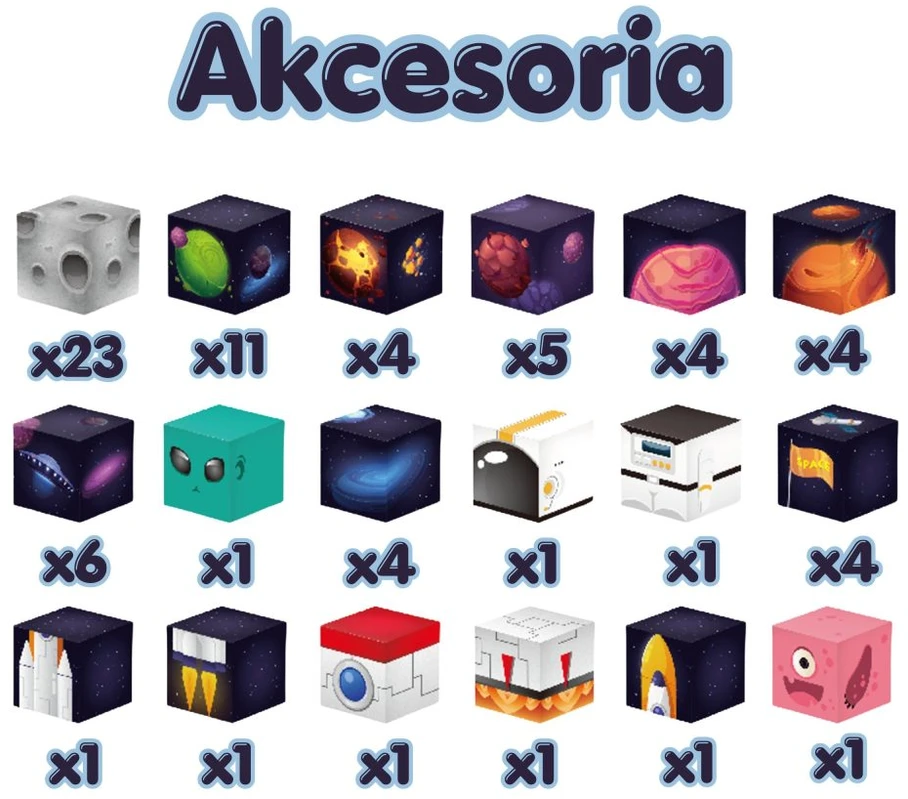 WOOPIE magnetiniai konstruktoriaus kubeliai Cosmos 74 vnt.