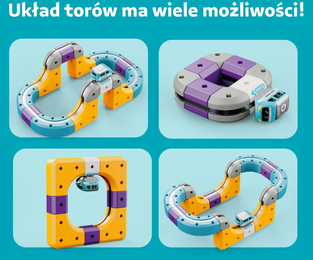 MAGNETINIŲ TAKELIŲ KONSTRUKCINIŲ BLAKŲ INTERAKTYVUS RINKINYS 39 vnt. USB WOOPIE