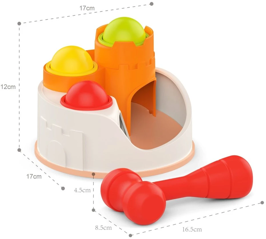 Woopie Baby WOOPIE Punch Lock kamuoliukų kūjis nuo 12 mėn.