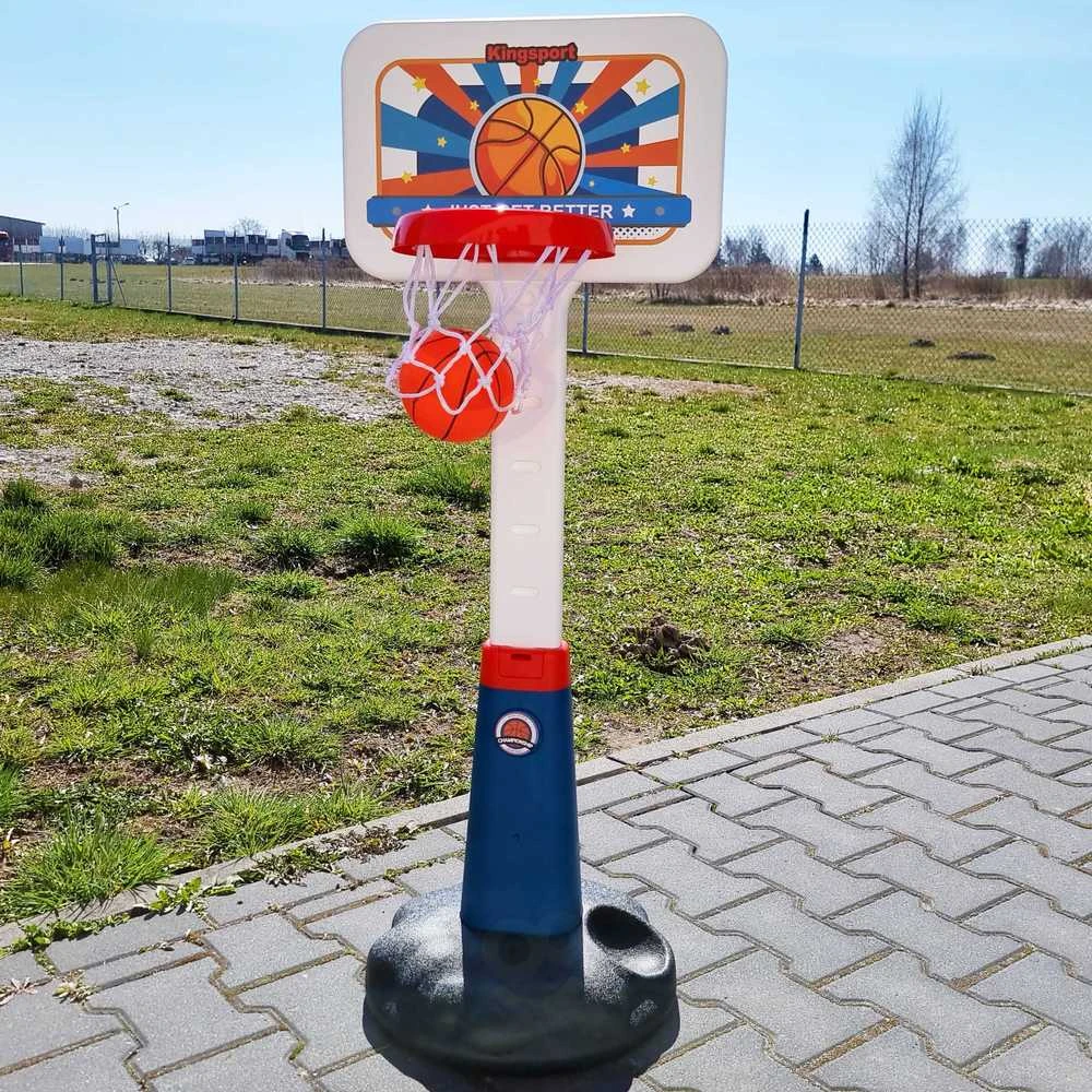 Krepšinio Rinkinys WOOPIE Reguliuojamas 99 - 125 cm + Kamuolys + Pompa