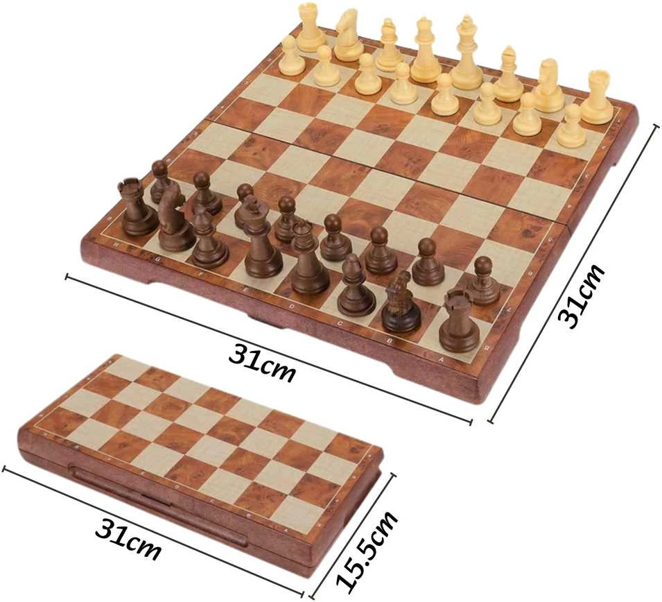 WOOPIE Šachmatai ir Šaškės Magnetinis Rinkinys 2 in 1