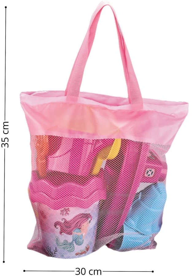 WOOPIE Sandbox Set with Boat and Bag Accessories 9 pcs Rožinė Beach
