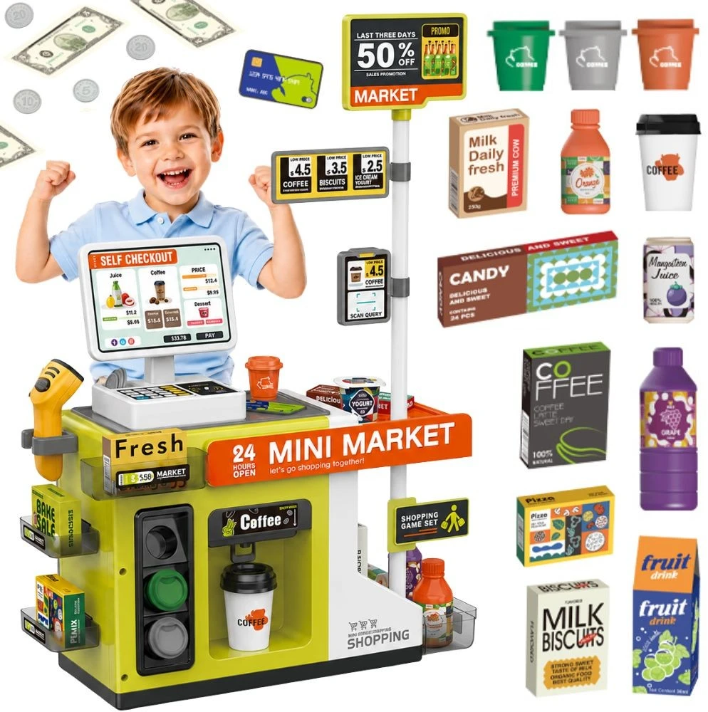WOOPIE savitarnos kasos aparatas Mini Market Express ir priedai