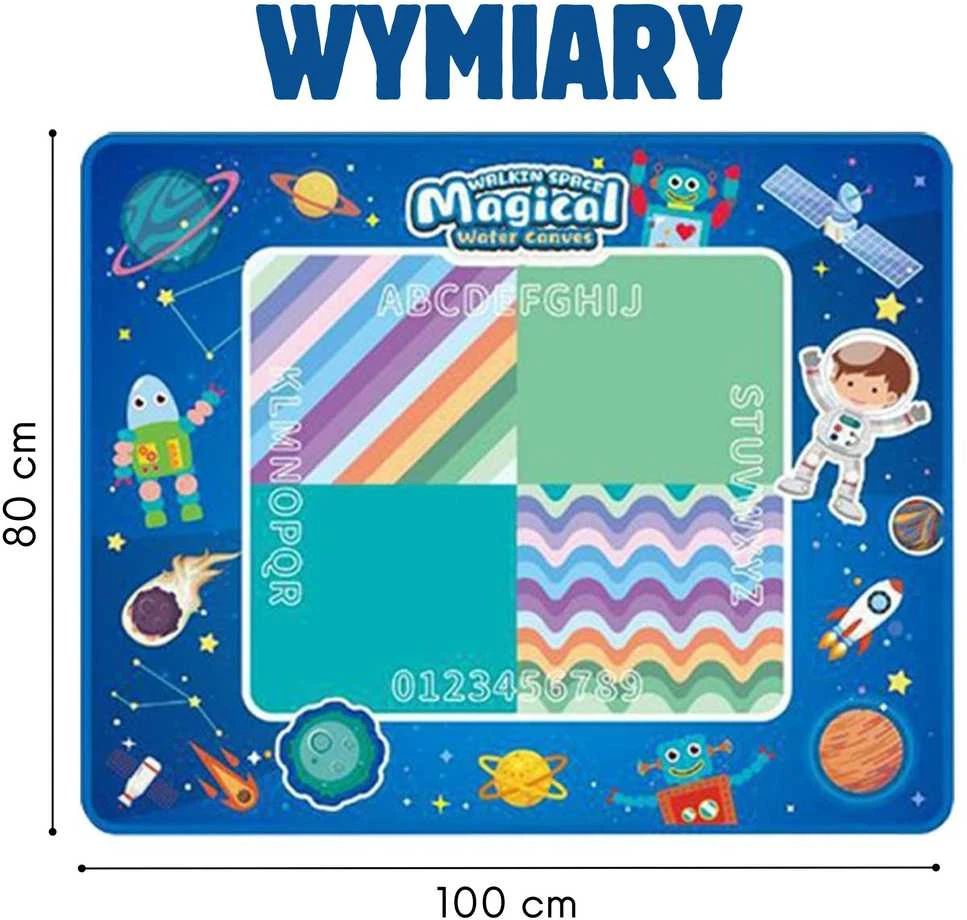 WOOPIE Vandens Piešimo Kilimėlis XXL kosmosas