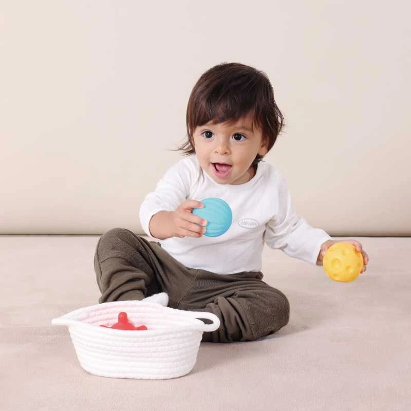 WOOPIE Žalias Montessori sensorinė dėžė 6in1 kūdikiams