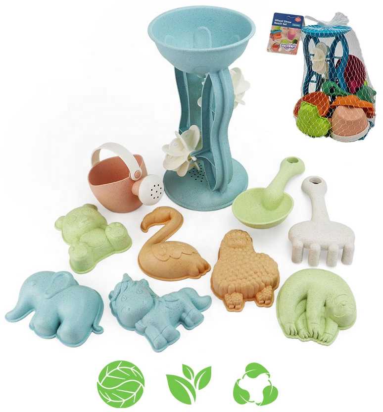 Smėlio žaislų rinkinys Woopie Green, 10 vnt.